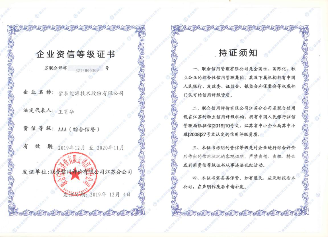 ag真人平台能源公司资质展示