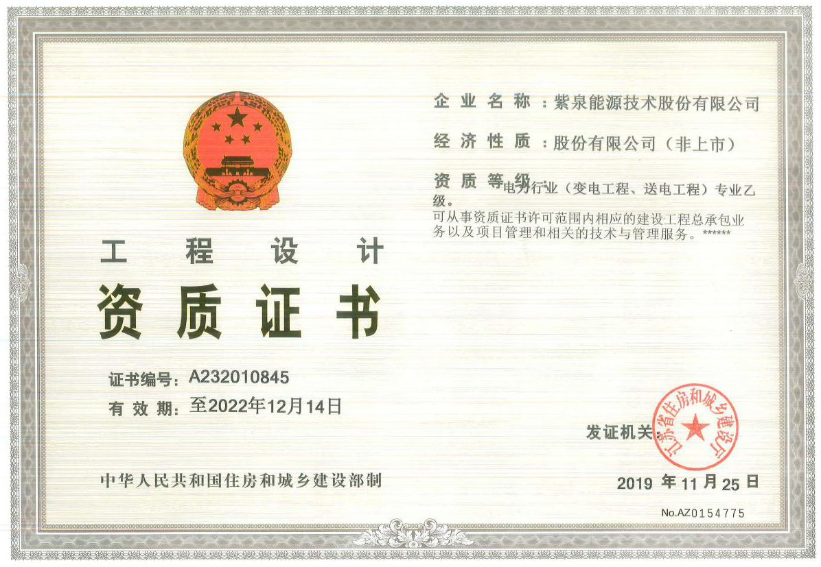 ag真人平台能源公司资质展示